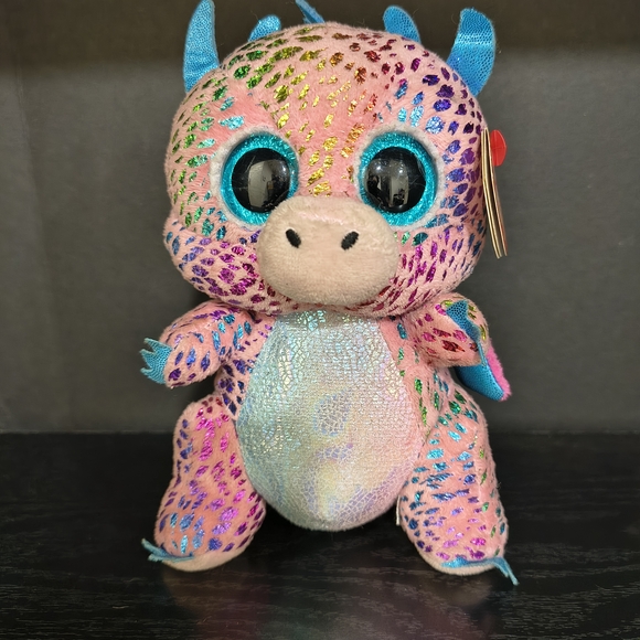 Ty Other - Colorful Plush Dragon Ty Beanie Boo